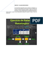 MSC Ejercicio 1 Balance Metalúrgico