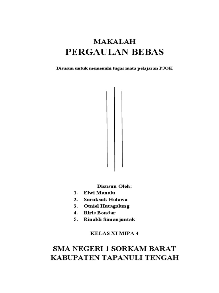 Contoh Makalah Pergaulan Bebas yang Menarik dan Mendalam