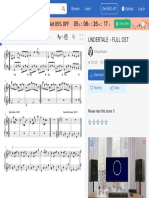 UNDERTALE - FULL OST Sheet Music For Piano (Solo)