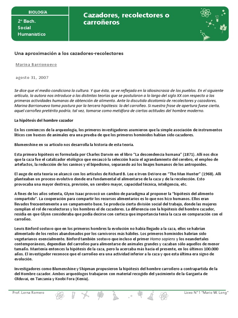 Dibujo de Cazadores-Recolectores | PDF | Cazador recolector | Homo