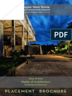 M Arch. - Landscape Placement Brochure - 2021-22 - SPAV