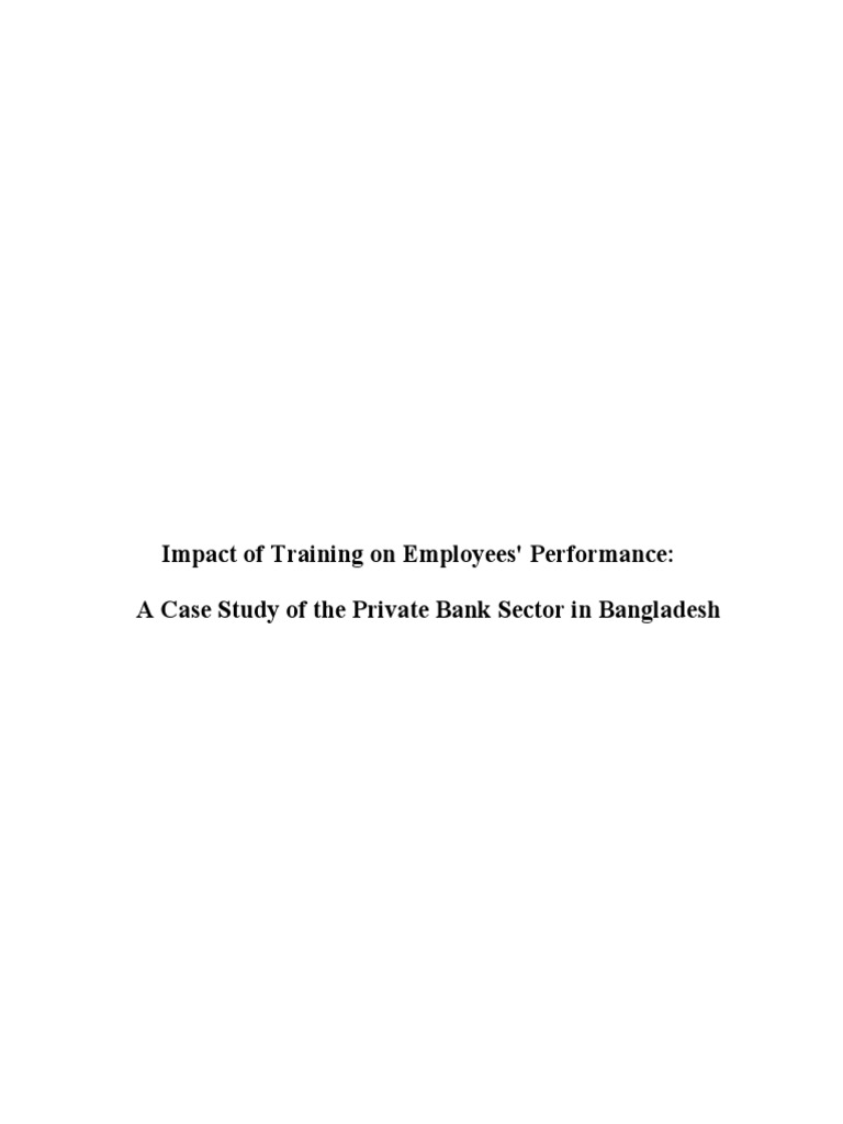Impact of Training On Employees Performance | PDF