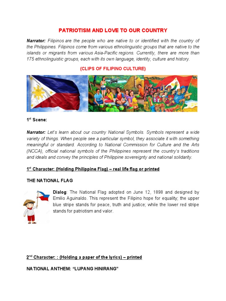 Filipino Patriotism and National Symbols | PDF | Philippines