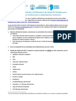 Instructivo de Rotacion para Residentes Del Ministerio de Salud de Cordoba