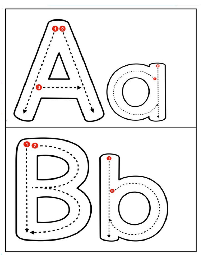 Letter Tracing Cards | PDF