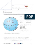 Geografia ficha avaliação 7o ano