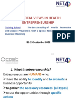 Practical Views in HEALTH Entrepreneurship