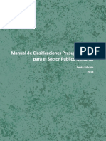 Clasificador Presupuestario Nacional