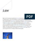 Law Is A Set of Rules That Are Created and Are