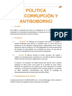 Política Anticorrupción