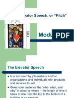 Module 6 - Elevator Pitch