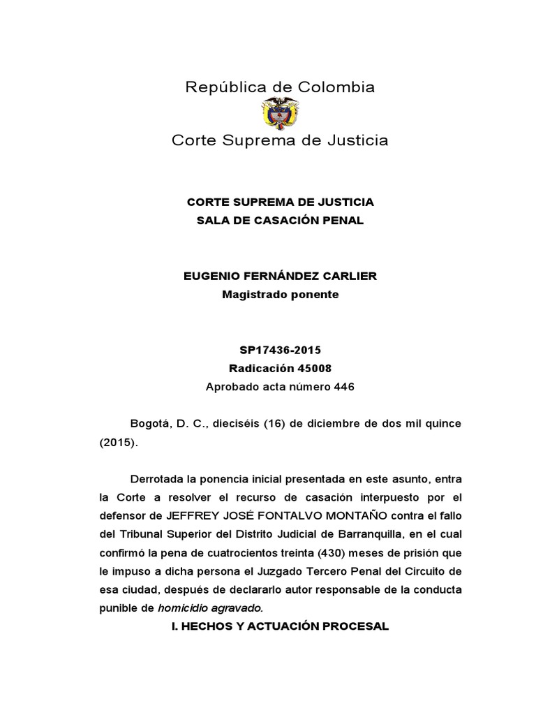 Sentencia Penal | PDF | Intención (Derecho Penal) | Derecho penal