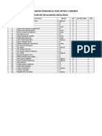 Daftar Hadir Pengurus Osis MTSN 1 Brebes