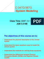 GEO 347G/387G: Climate System Modeling