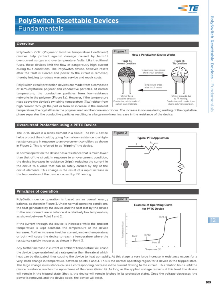 PolySwitch PPTC Device Fundamentals | PDF