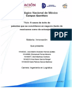 Casos de Éxito de Patentes Que Se Convirtieron en Negocio (Tanto de Mexicanos Como de Extranjeros)