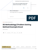 8D Methodology _ Problem Solving Method _ Example _ Excel