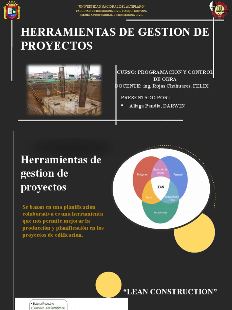 Herramientas de gestión de proyectos: Lean Construction, BIM, VDC, IPD ...
