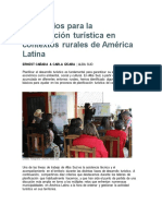 10 Criterios para La Planificación Turística en Contextos Rurales de América Latina