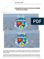 Justica Mantem Reintegracao de Posse de Areas Invadidas Na Serra Do Piripiri