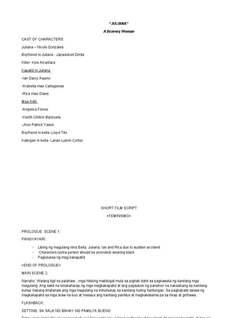 Group3Final Script For SINESOSFinals | PDF