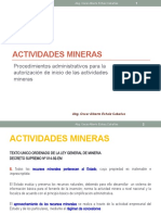 Exposicion CIP Autorización de Inicio de Actividades Mineras JULIO-2014