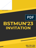 Invitation BSTMUN