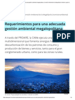 Requerimientos para Una Adecuada Gestión Ambiental Megalopolitana - Comisión Ambiental de La Megalópolis - Gobierno - Gob - MX