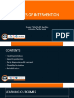 Modes of Intervention