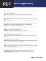 The Essential Motion Design Dictionary