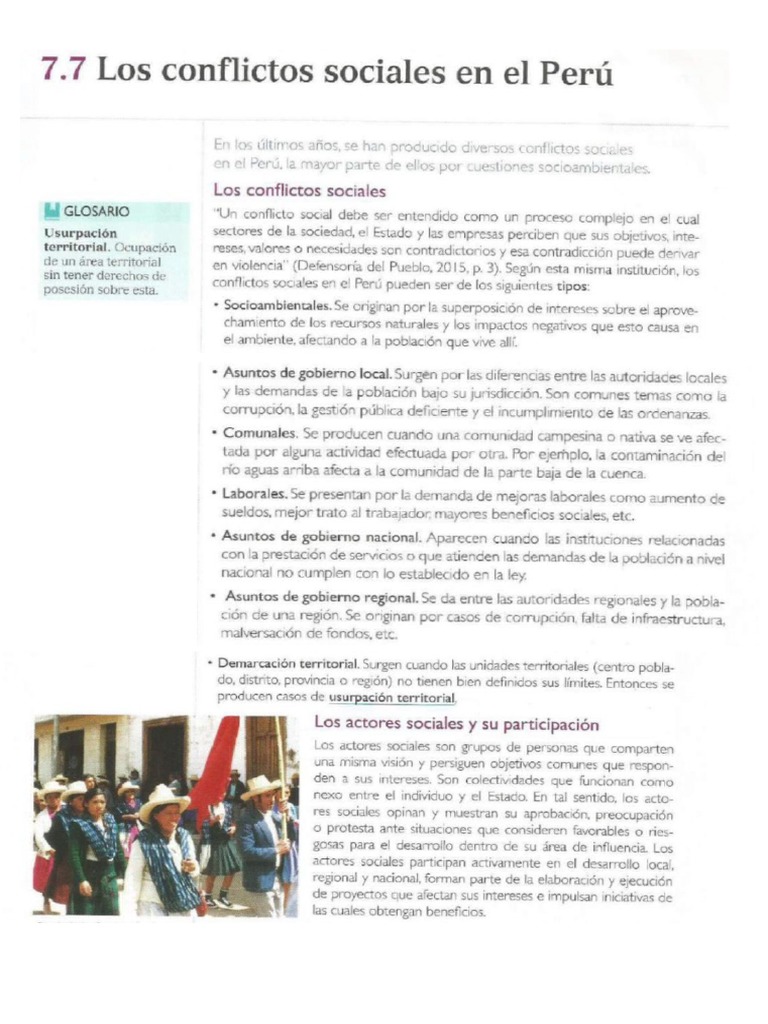 Conflictos Sociales en El Perú | PDF