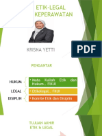 Aspek Etik-Legal Praktik Keperawatan: Krisna Yetti