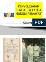 Penyelesaian Sengketa Etik & Hukum Perawat: Galang Asmara