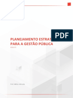 Planejamento Estratégico para A Gestão Pública: Aula 5