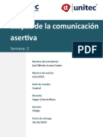 Cuestionario de Comunicacion Asertiva - Tarea 2.1 Joel Acosta 61611054