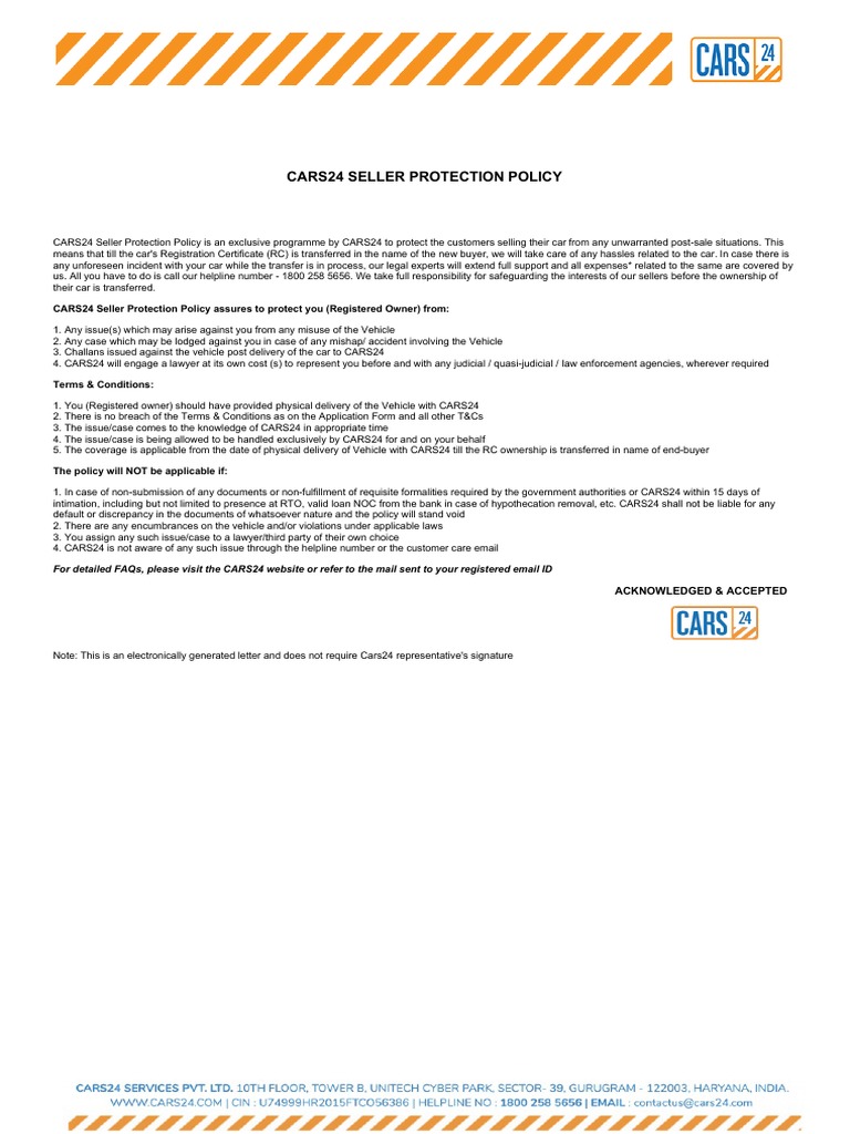 SELLER PROTECTION POLICY visual data 3