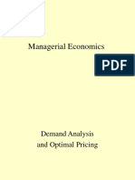 Managerial Economics - Demand Analysis and Optimal Pricing