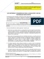 Los Criterios para La Seleccion y Uso de Materiales Educativos 2