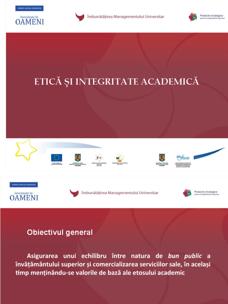 Curs 1 Etica Si Integritate Academica | PDF