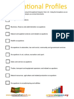 Occupationa Profiles Activity