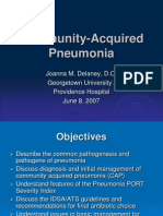 Community-Acquired Pneumonia: Joanna M. Delaney, D.O. Georgetown University / Providence Hospital June 8, 2007