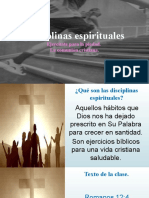 Disciplinas espirituales para crecimiento cristiano