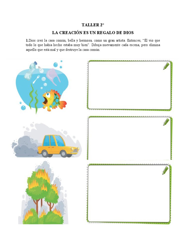 Actividades sobre la Creación de Dios | PDF