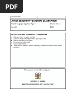 JS Geography Specimen p1 Grade 9