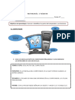 GUÍA Tecnologia PARTES DEL COMPUTADOR