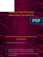 Anemias Hemolíticas (Alteraciones Enzimáticas)