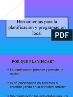 Herramientas para la planificación y programación local