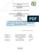 La Diversité de La Végétation Zahrez Chergui Et Gharbi Djelfa Et de Chott El Hodna