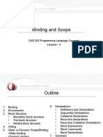 CNG242 Lecture4 Bindings and Declarations