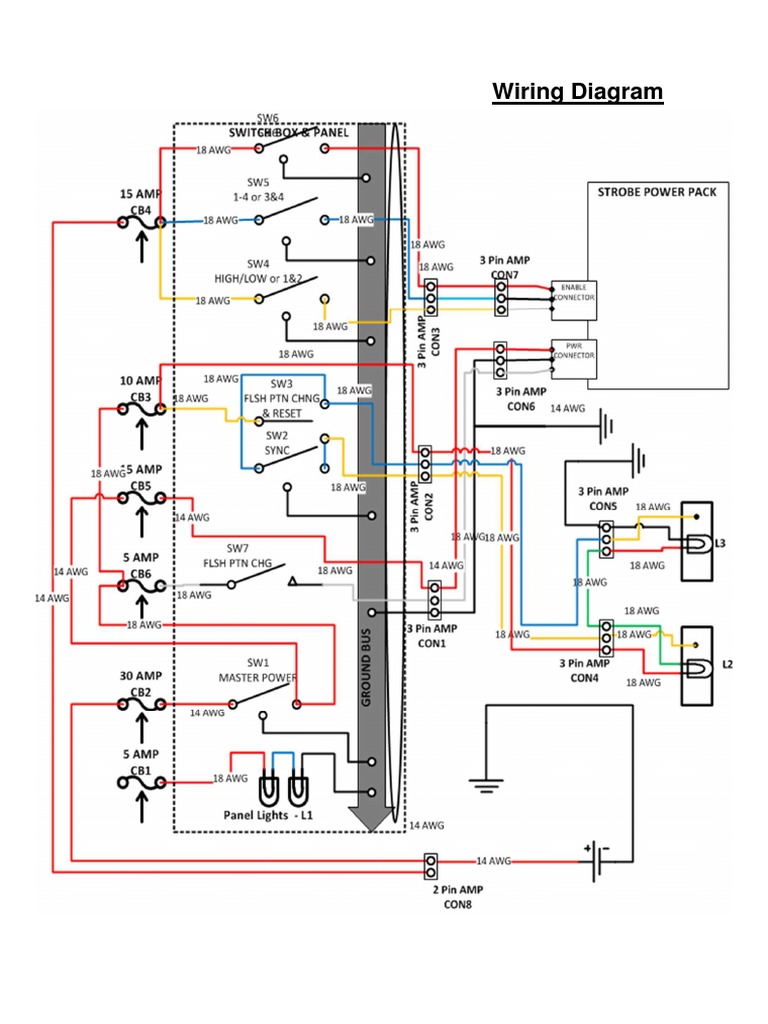 7 Button Switch Wire Diagram | PDF